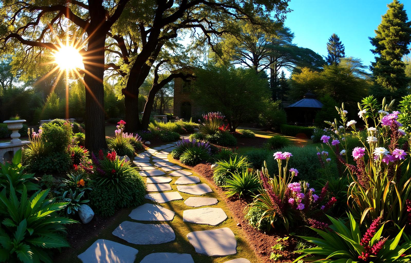Liebevoll gestalteter Garten